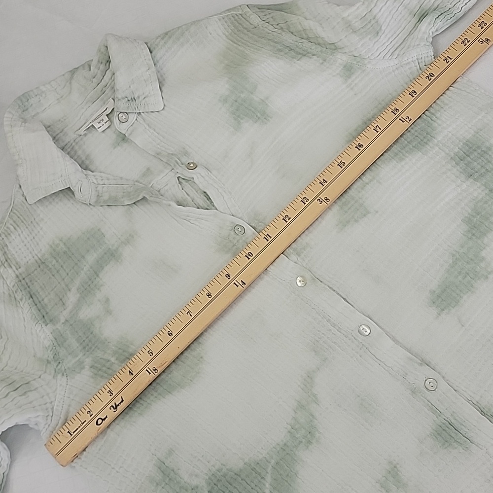 Beachlunchlounge James Tie Dyed Puckered Gauze Shirt szM BinD - Picture 6 of 11